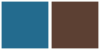 ColorCombo3661 with Hex Colors #236B8E #5C4033