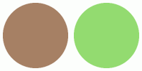 ColorCombo3685 with Hex Colors #A68064 #93DB70