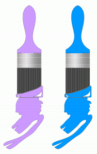 ColorCombo3731 with Hex Colors #CC99FF #0099FF