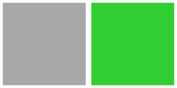 392910 ColorCombo3910 with Hex Colors #A8A8A8 #32CD32