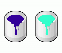 ColorCombo4184 with Hex Colors #330099 #33FFCC