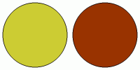 ColorCombo4630 with Hex Colors #CCCC33 #993300