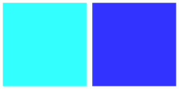 ColorCombo4675 with Hex Colors #33FFFF #3333FF