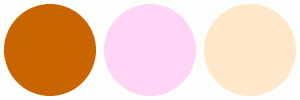 ColorCombo4681 with Hex Colors #C96500 #FFD4F4 #FFE7C9
