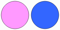 ColorCombo4733 with Hex Colors #FF99FF #3366FF