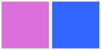 ColorCombo4748 with Hex Colors #DB70DB #3366FF