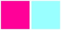 ColorCombo4756 with Hex Colors #FF0099 #99FFFF