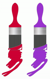 ColorCombo4879 with Hex Colors #CC0033 #9932CD