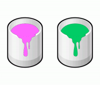 ColorCombo4982 with Hex Colors #FF66FF #00CC66