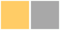 ColorCombo5046 with Hex Colors #FFCC66 #A8A8A8