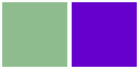 ColorCombo5353 with Hex Colors #8FBC8F #6600CC