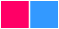 ColorCombo5389 with Hex Colors #FF0066 #3399FF