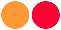 ColorCombo5651 with Hex Colors #FF9933 #FF0033