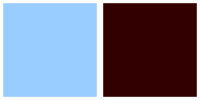 Color Code 99ccff ColorCombo5865 with Hex Colors #99CCFF #330000