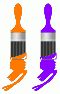 ColorCombo17272 with Hex Colors #FF7900 #8C00FF