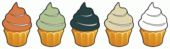 ColorCombo18059 with Hex Colors #D77A44 #B1C392 #274245 #DFD6AE #FEFEFE