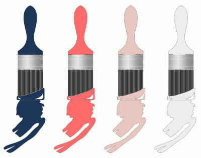 ColorCombo18159 with Hex Colors #1D3557 #FF6B6B #E8C6C0 #EDEDED