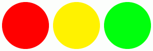 ColorCombo6082 with Hex Colors #FF0000 #FFF200 #00FF0D