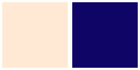 ColorCombo6907 with Hex Colors #FFE9D4 #0F0566