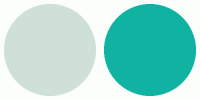 ColorCombo6934 with Hex Colors #CEE0D7 #10B3A2