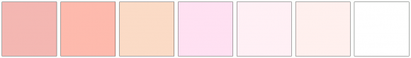 ColorCombo7416 with Hex Colors #F4B7B2 #FEBAAD #FBDBC6 #FFE1F2 #FFF0F5 ...