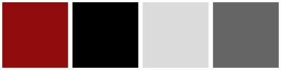 Dbdbdb Color ColorCombo9389 with Hex Colors #900C0C #000000 #DBDBDB #656565