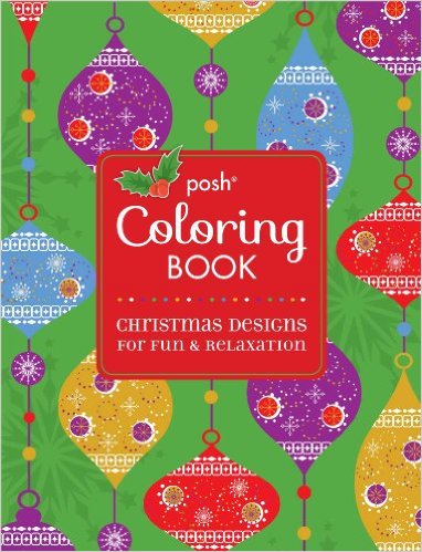 posh christmas coloring book