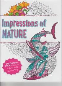Impressions of Nature budget adult colouring book