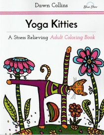 Yoga Kitties Adult Coloring Book