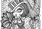 Burlesque Mermaid Coloring Book