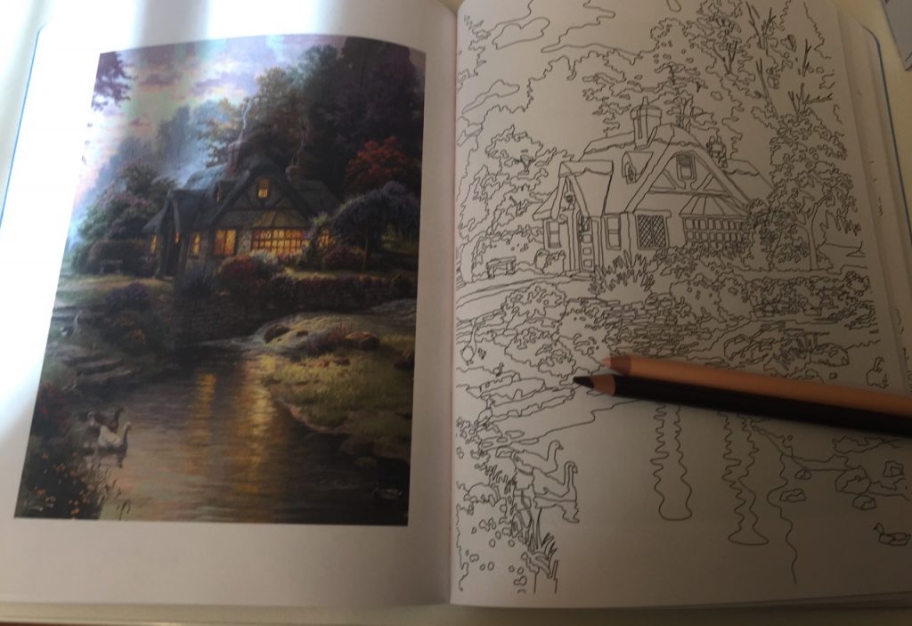 Thomas Kinkade Painter of Light - Coloring Book Review - Coloring Queen