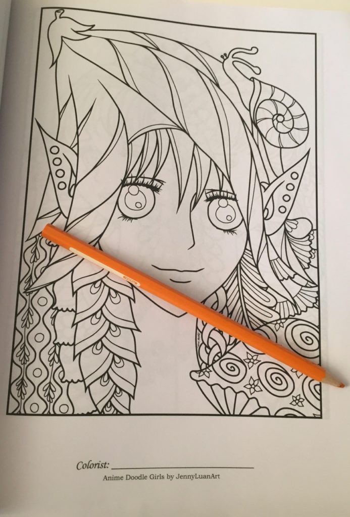 Anime Doodle Girls Coloring Book Review