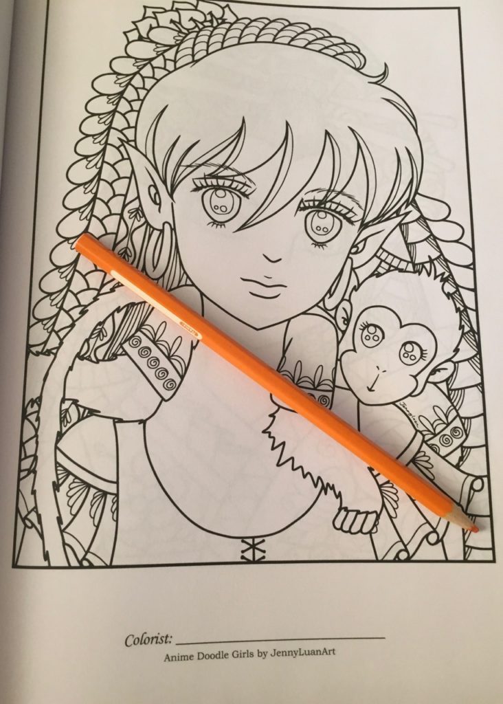 Cute Anime coloring book for all ages