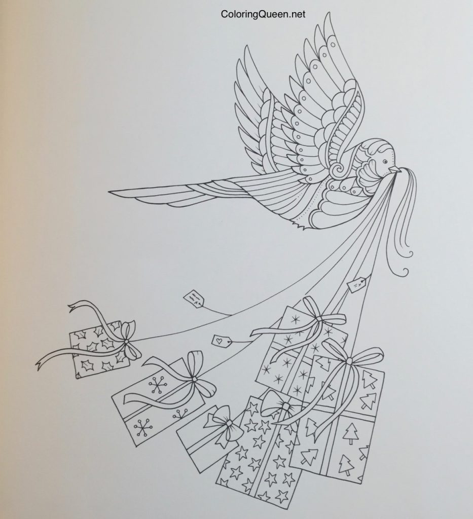 Johanna's Christmas: A Festive Colouring Book (UK edition) - Coloring Queen