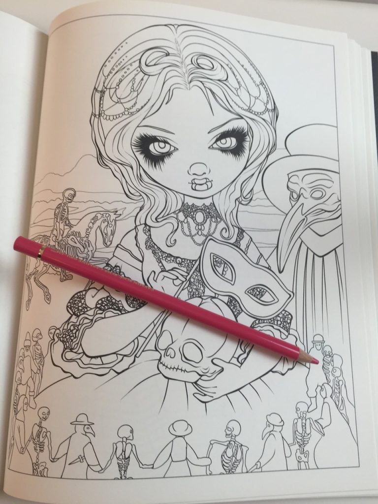 Jasmine Becket-Griffith Halloween Coloring Book - Coloring Queen
