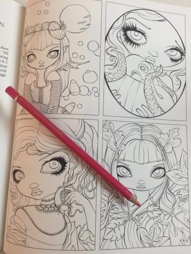 Jasmine Becket-Griffith Halloween Coloring Book - Coloring Queen