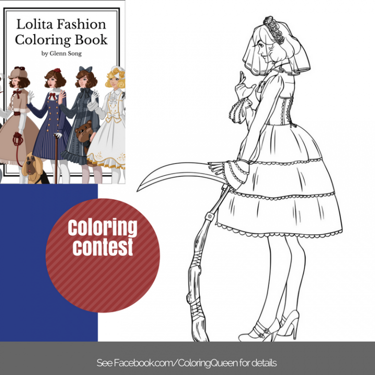 Lolita Fashion Coloring Contest & Giveaway