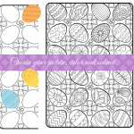 easter egg pages to color in