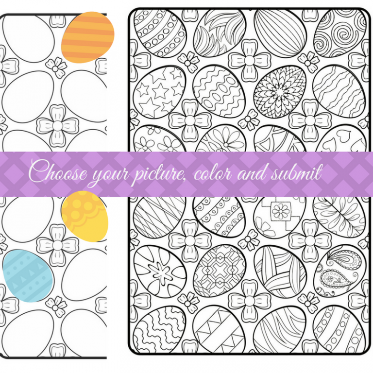 easter egg pages to color in