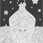 coloring page that has a black background effect on it