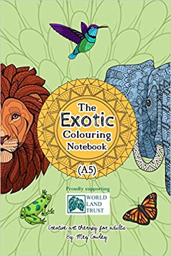 Exotic Colouring Notebook Cover A5 image