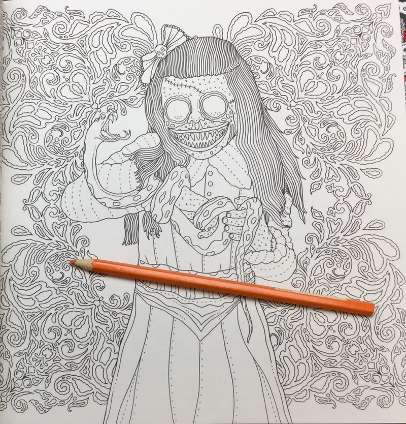 The Beauty of Horror II - Ghouliana's Creepatorium Coloring Book Review ...