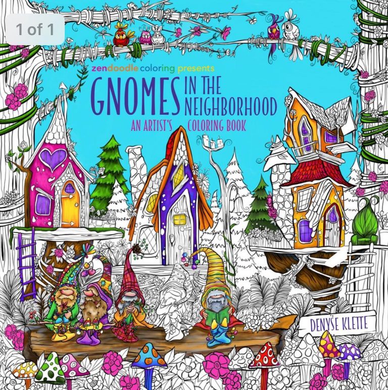 Gnomes in the Neighborhood: An Artist’s Coloring Book