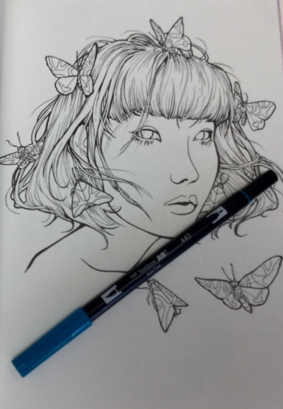Erica Ward Illustrations Coloring Book Postcards Review Coloring Queen