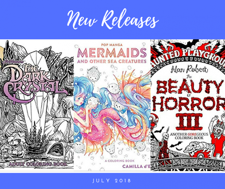 new coloring book releases July 2018