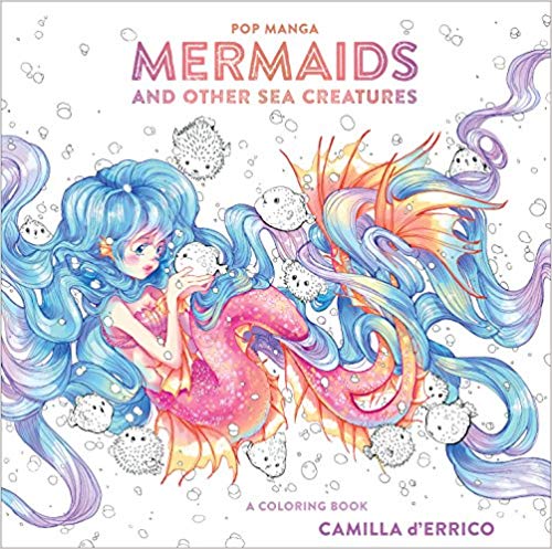 Pop Manga Mermaids and Other Sea Creatures Coloring Book Review