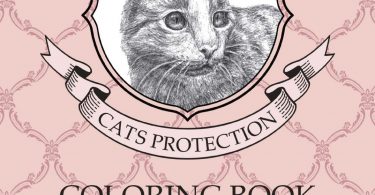 Cat Protection Japanese coloring book