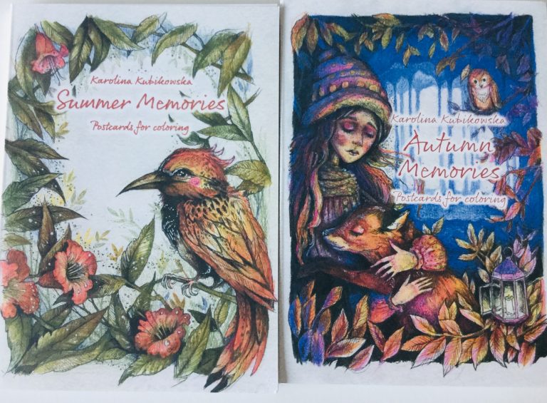 Summer Memories & Autumn Memories Postcards for Coloring – Review