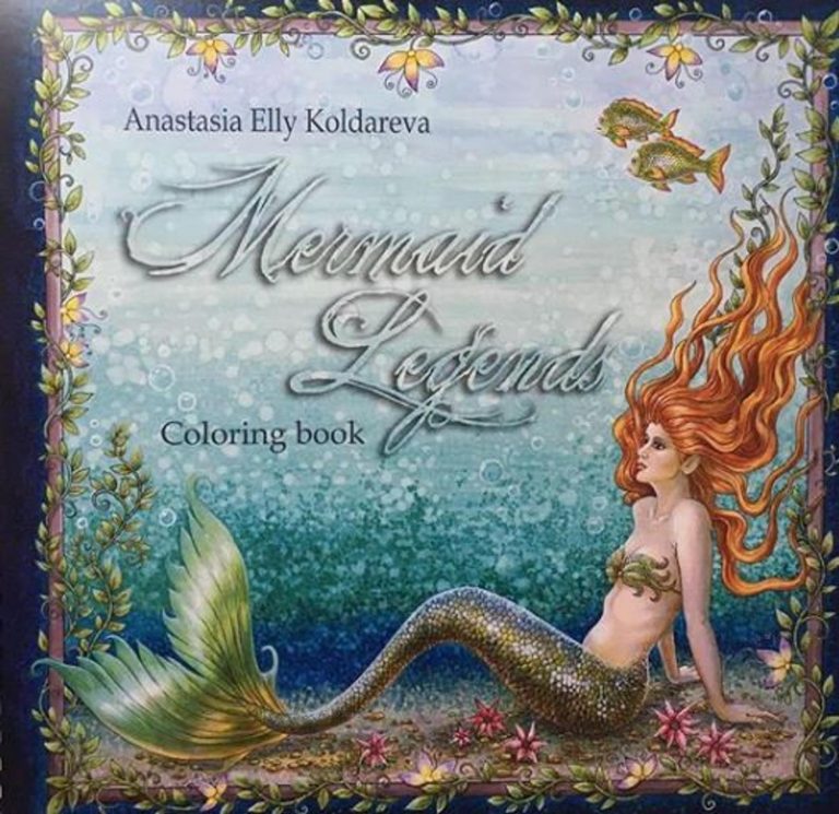 Mermaid Legends Coloring Book cover