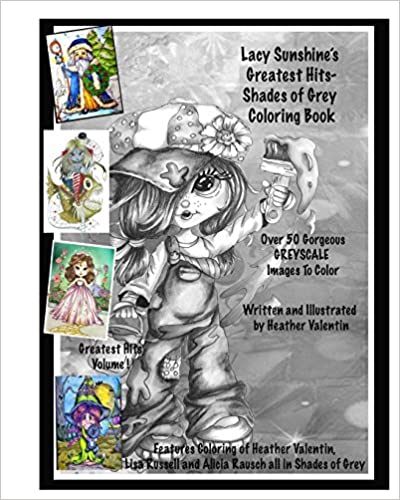 Lacy Sunshine’s Greatest Hits – Shades of Grey Coloring Book  Review